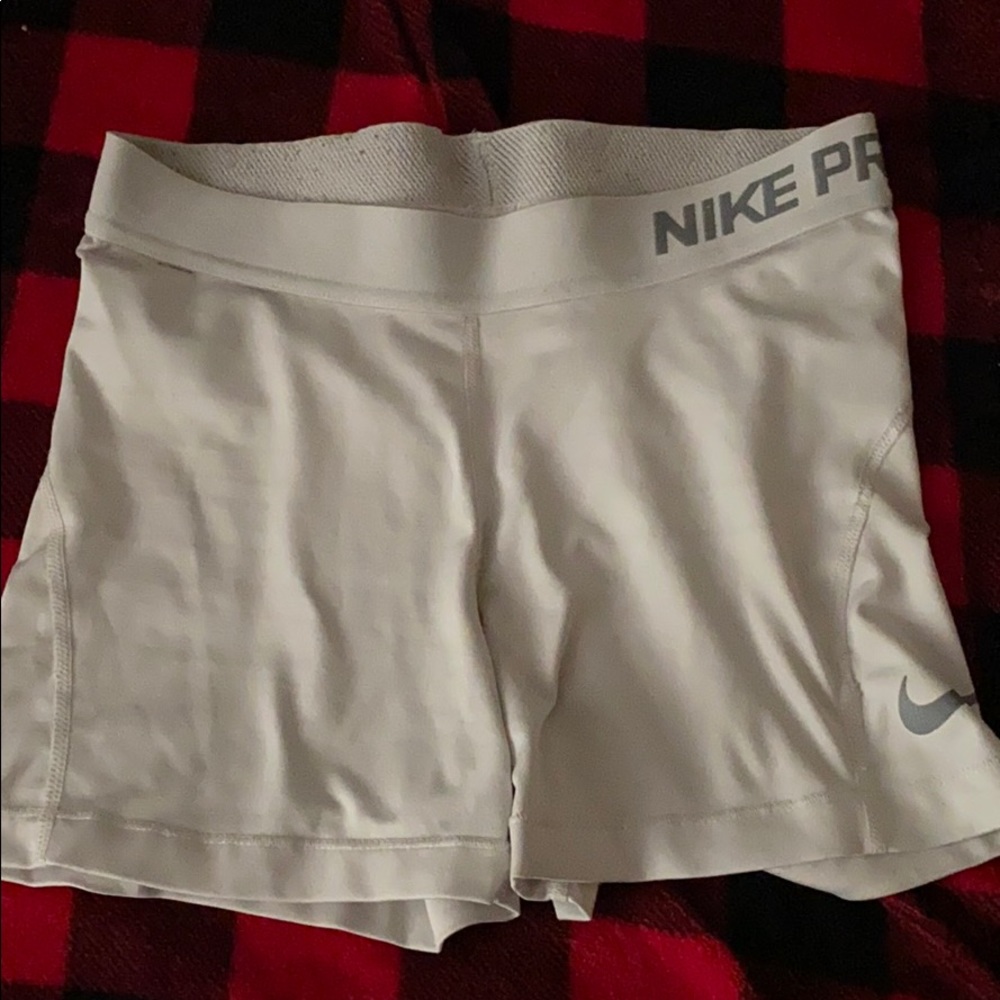White Nike Pros